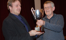 Derek Clew, John Chidgey Cup winner, with Ian Tarr